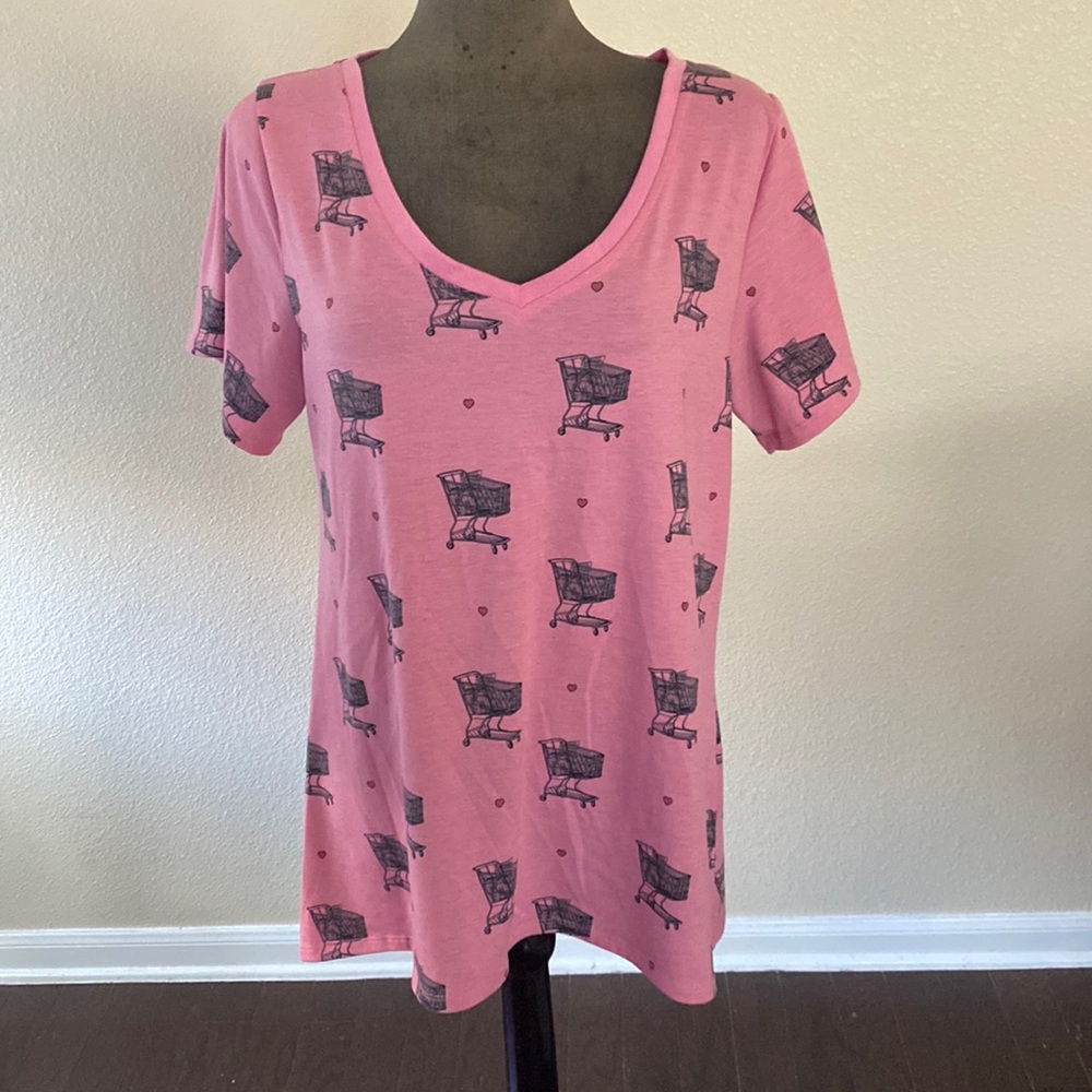 Lularoe CHRISTY V-Neck Tee Size xl
